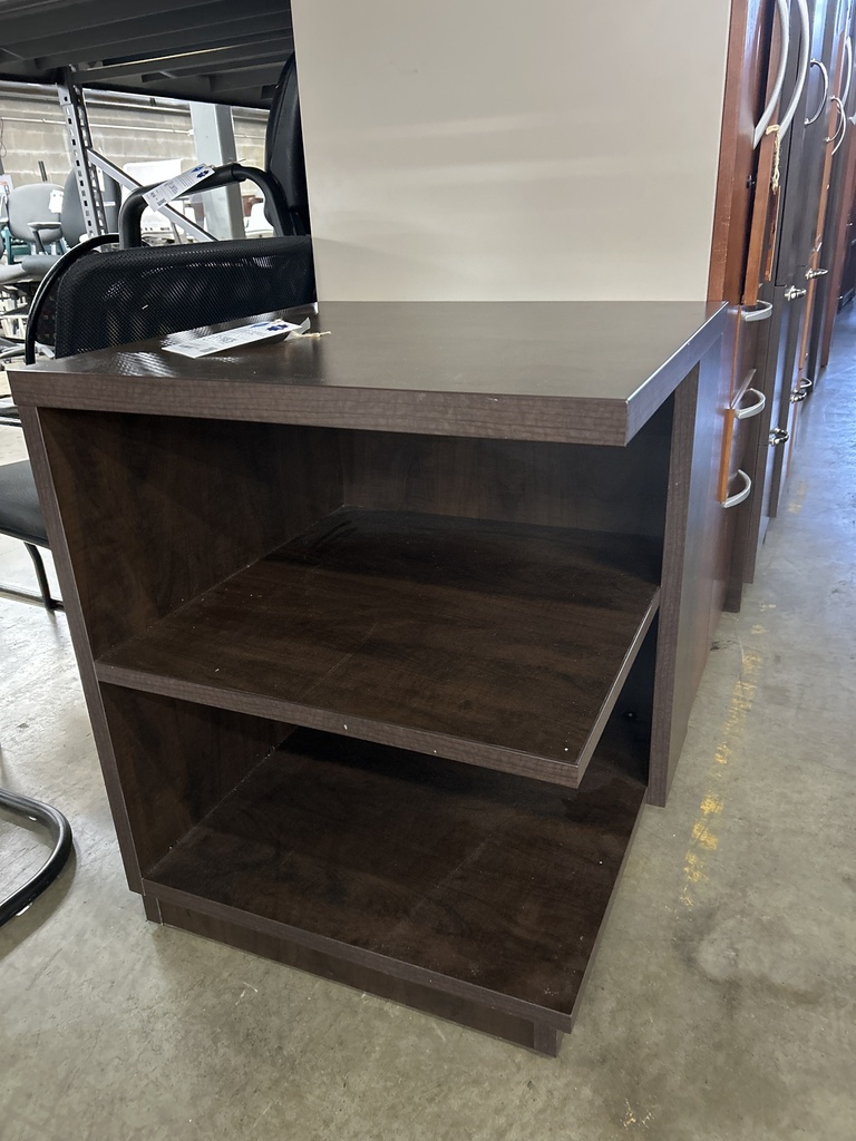 24x24 Corner Shelf Unit Mocha