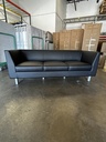 Zoey black Club 3-Seat Sofa