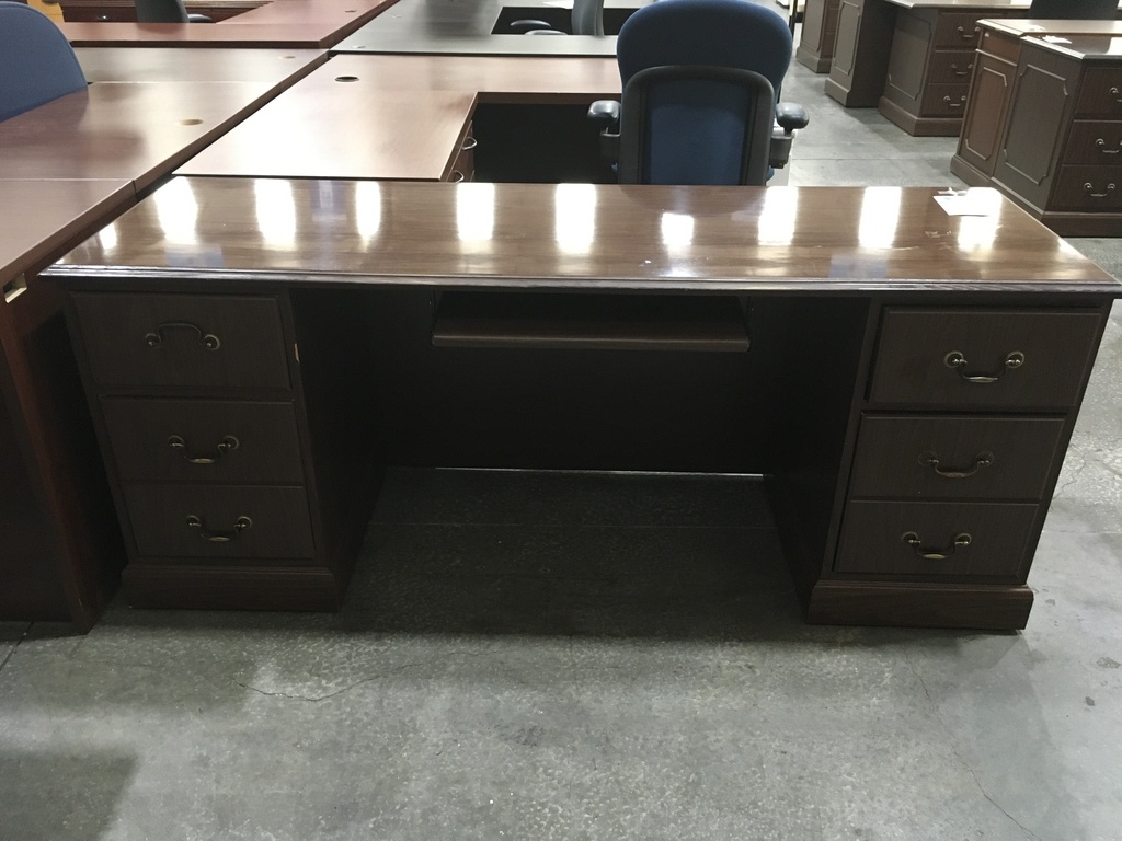 36x72 Working Credenza Walnut