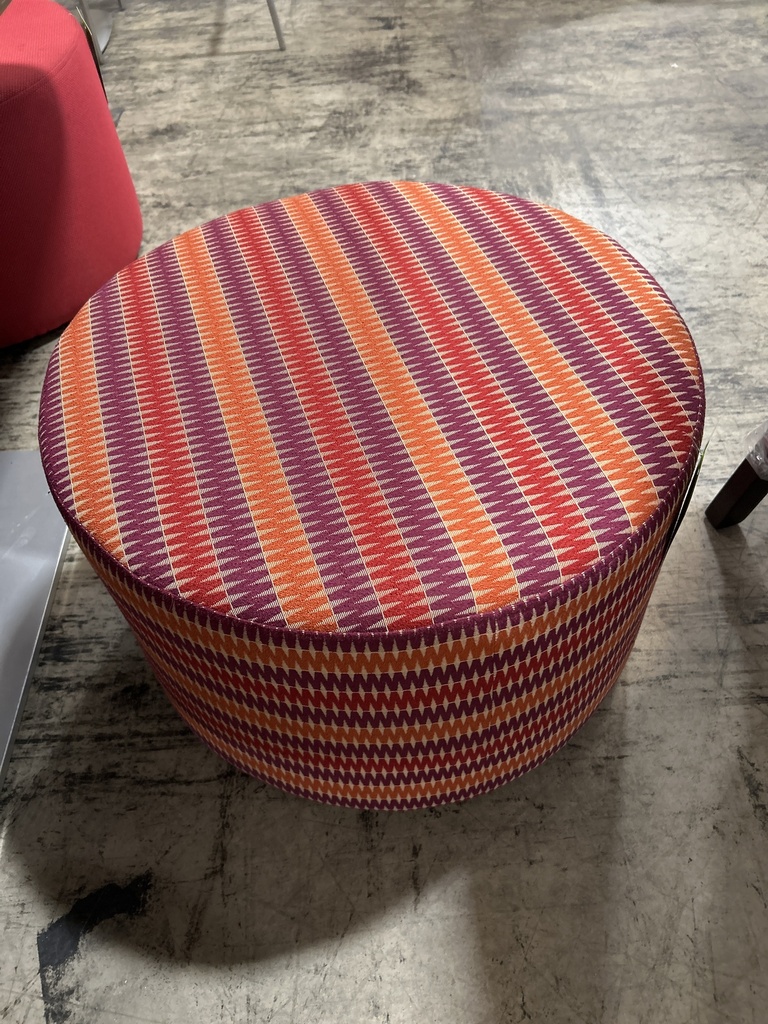 Turnstone Ottoman/ Seat - Red Pattern