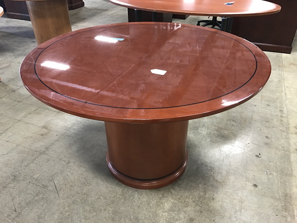 48" Cherry Round Conference Table