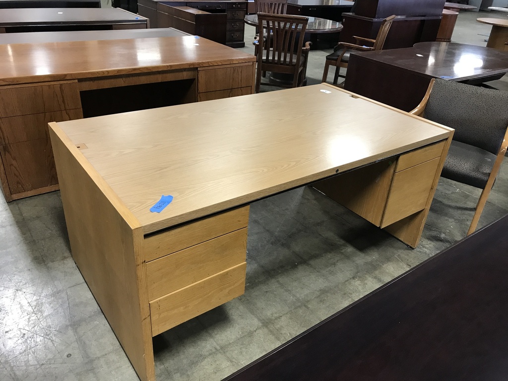 36x66 Kimball Dbl Ped Desk