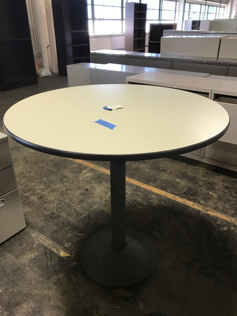 36" Round Putty Cafe Height Table