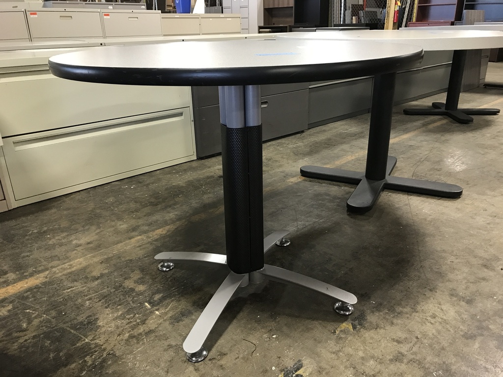 36" Round Grey Break Room Table