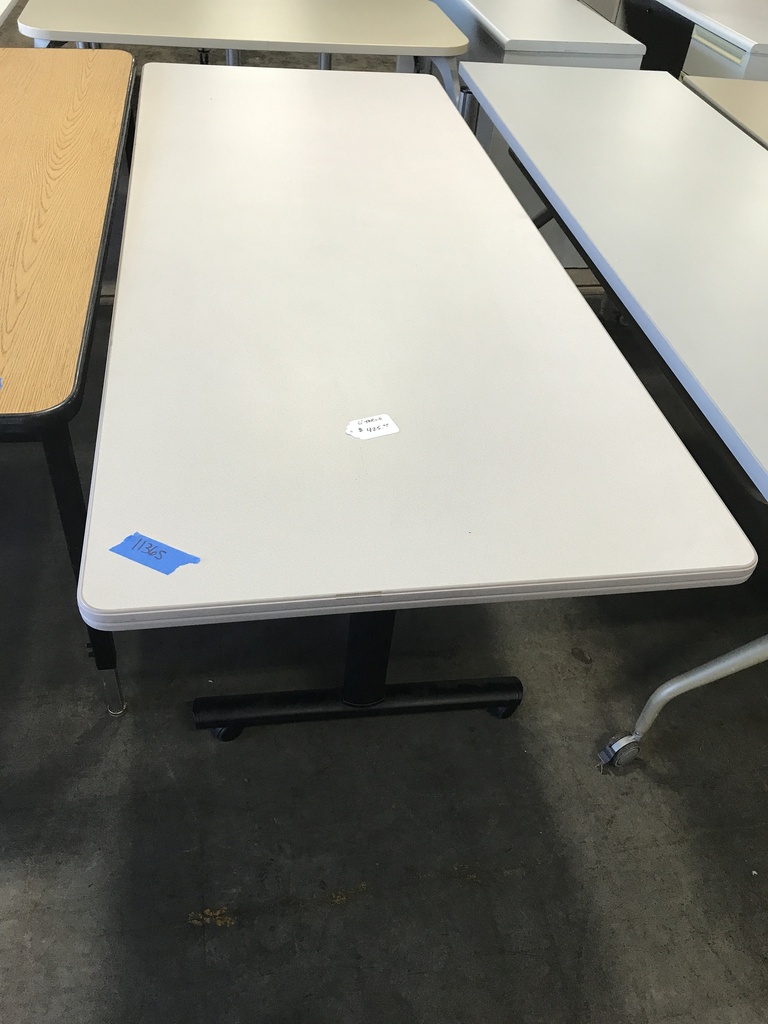 30x72 Training Table on Wheels-Grey