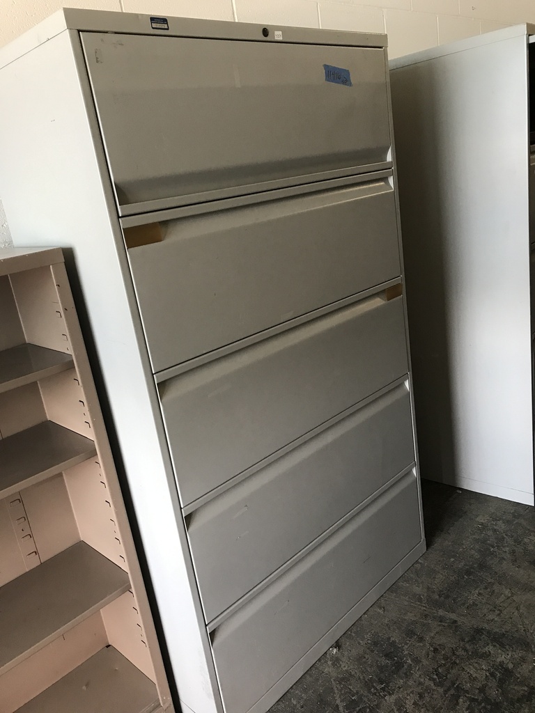 36" 5 Drawer Lateral Grey