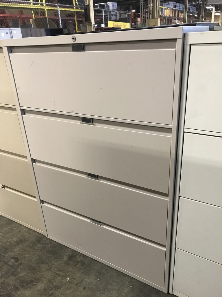 36" 4 Drawer Lateral Putty 