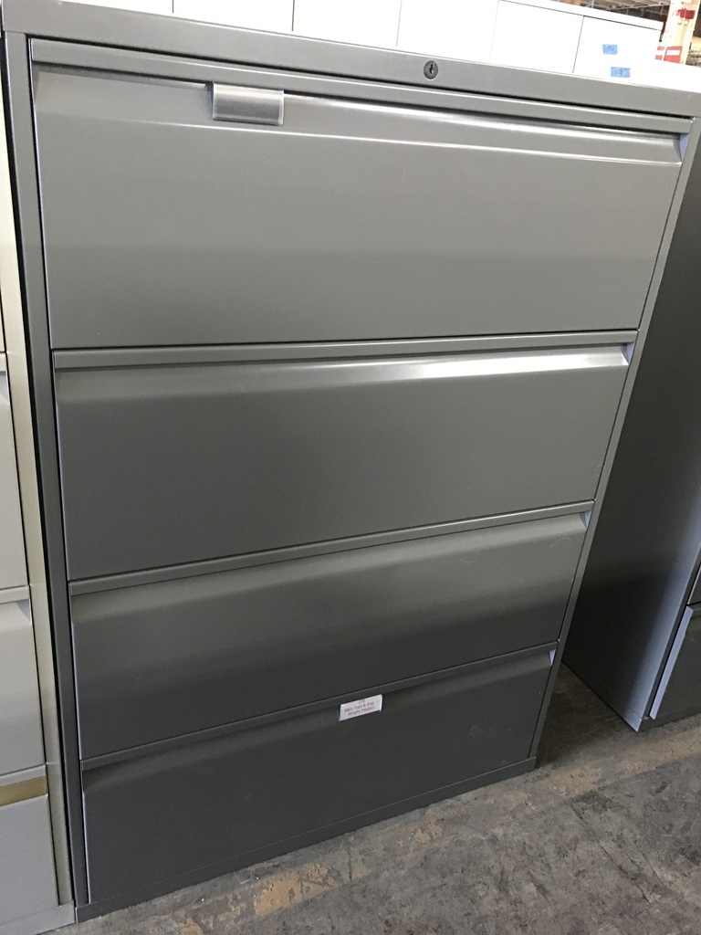 36" 4 Drawer Lateral Grey