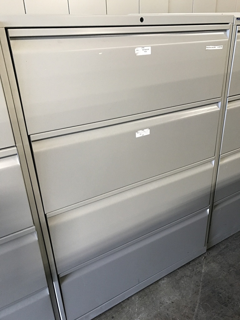 36" 4 Drawer Lateral Putty 