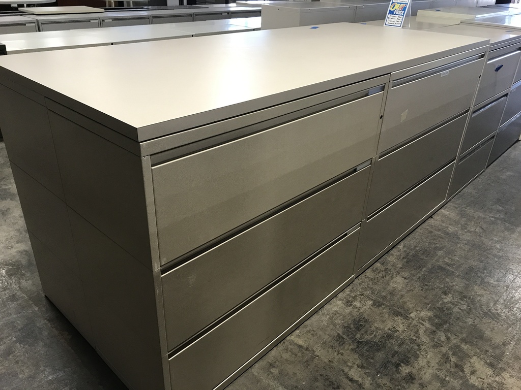 42" 3 Drawer Lateral Putty