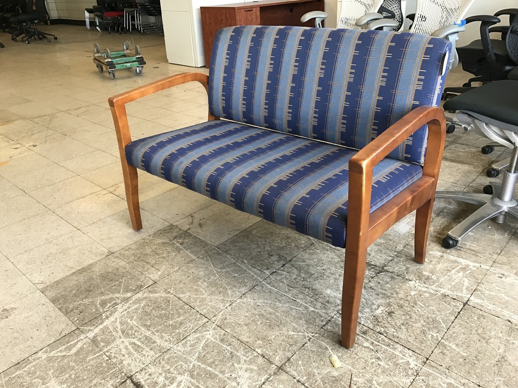 Loveseat - blue pattern