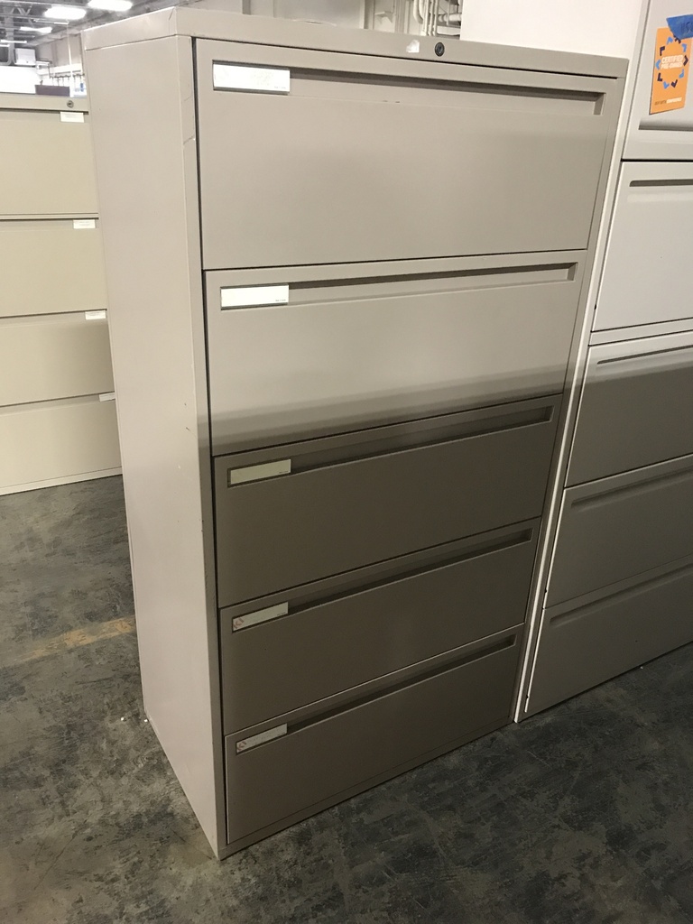 30" 5 Drawer LAteral Brown