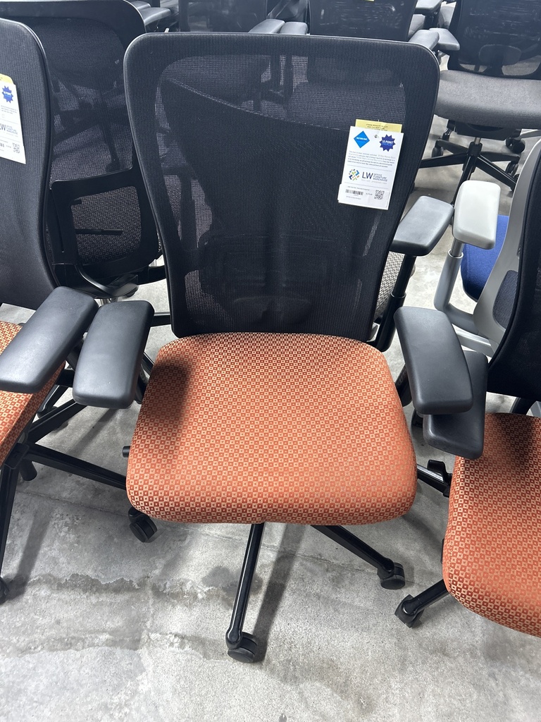 Zody Task Chair / Mesh Back Orange Seat 