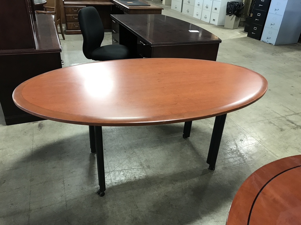 42x72 Oval Conference Table Mobile base