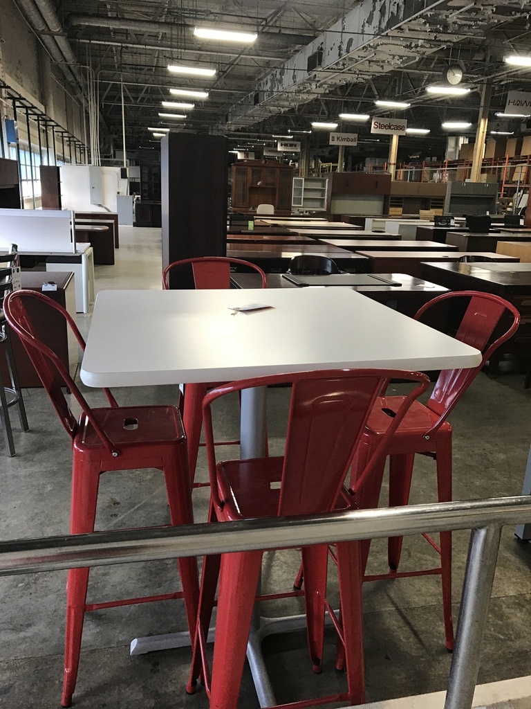 Break room table Cafe height 29x29x43"