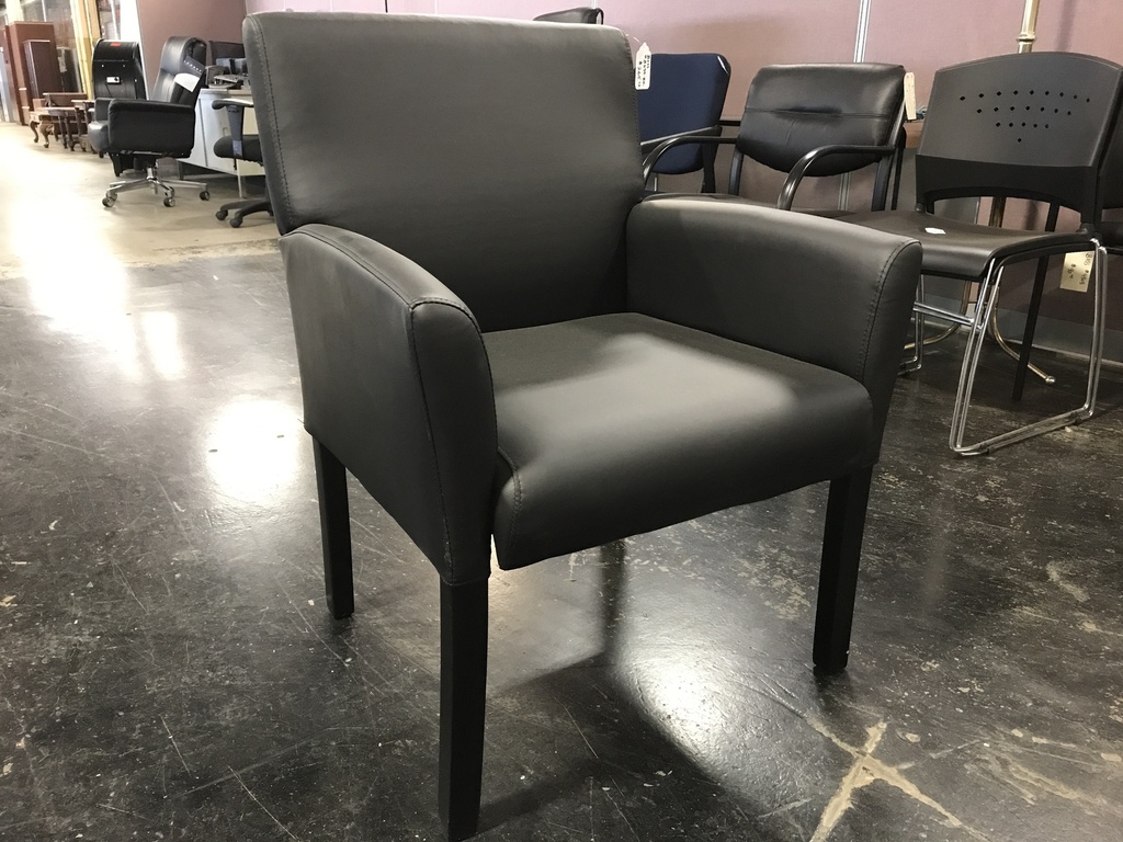 Open Source B639-BK Vinyl Guest Chair