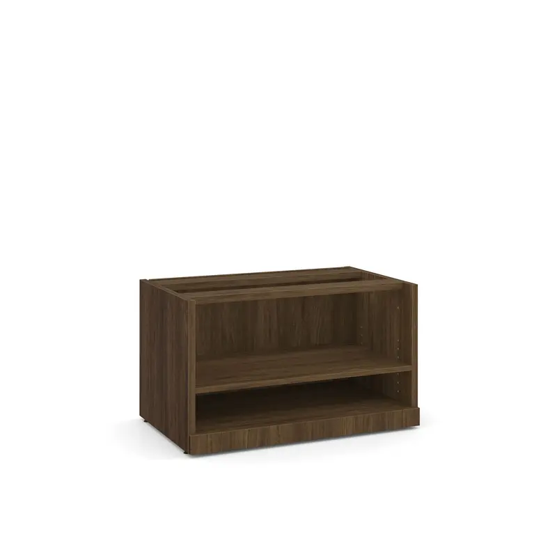 DK 2 SHELF OPEN STORAGE WALNUT (PRM-PL1013-WAL)