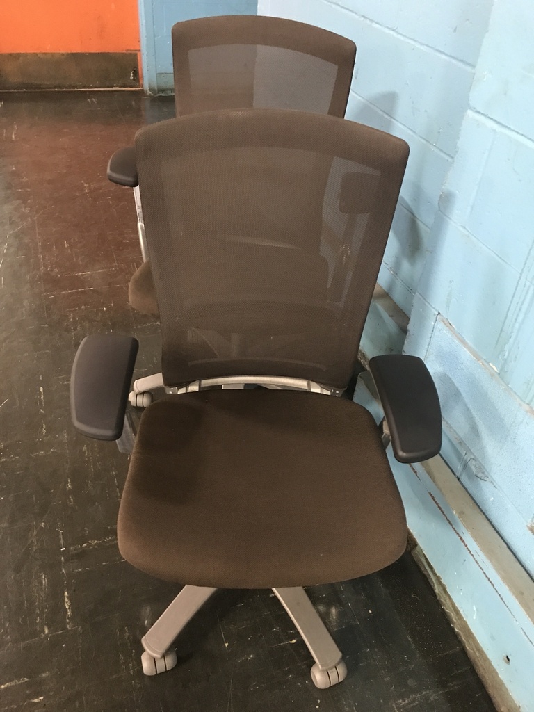 Knoll Life Chair brown mesh back