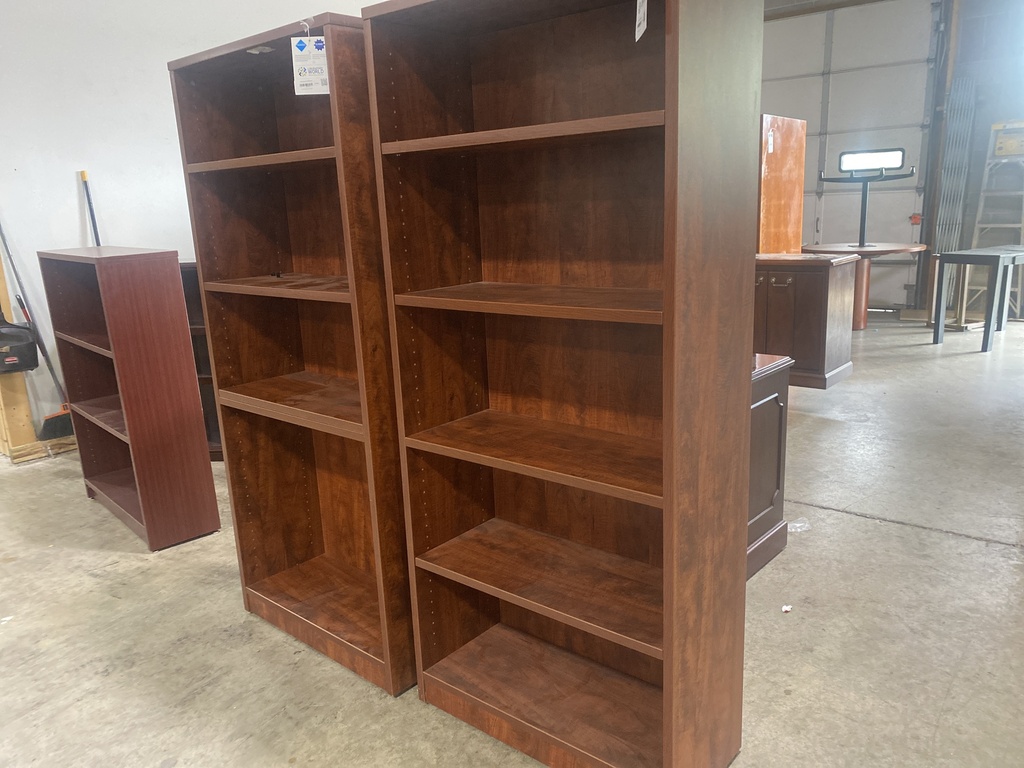 30x72 Cherry 5 Shelf Bookcase  