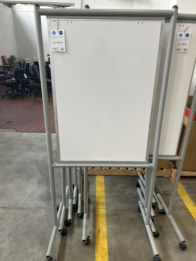 6'x3' Mobile White Board No Basket 