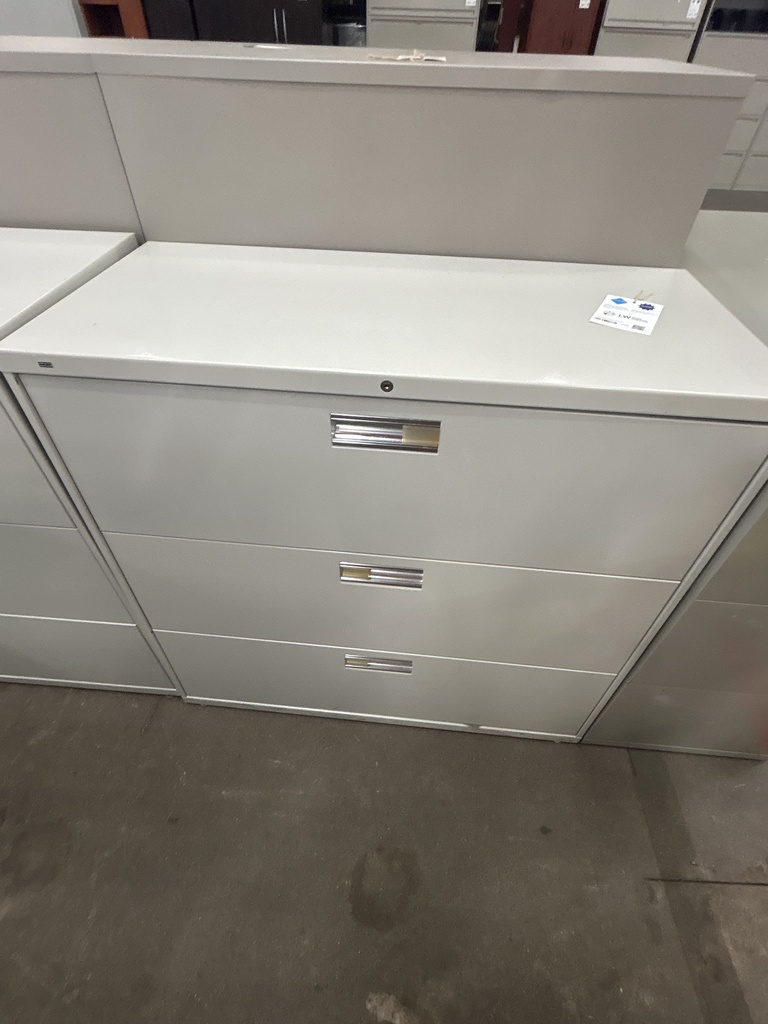 Light Gray Hon 3 Drawer Lateral File