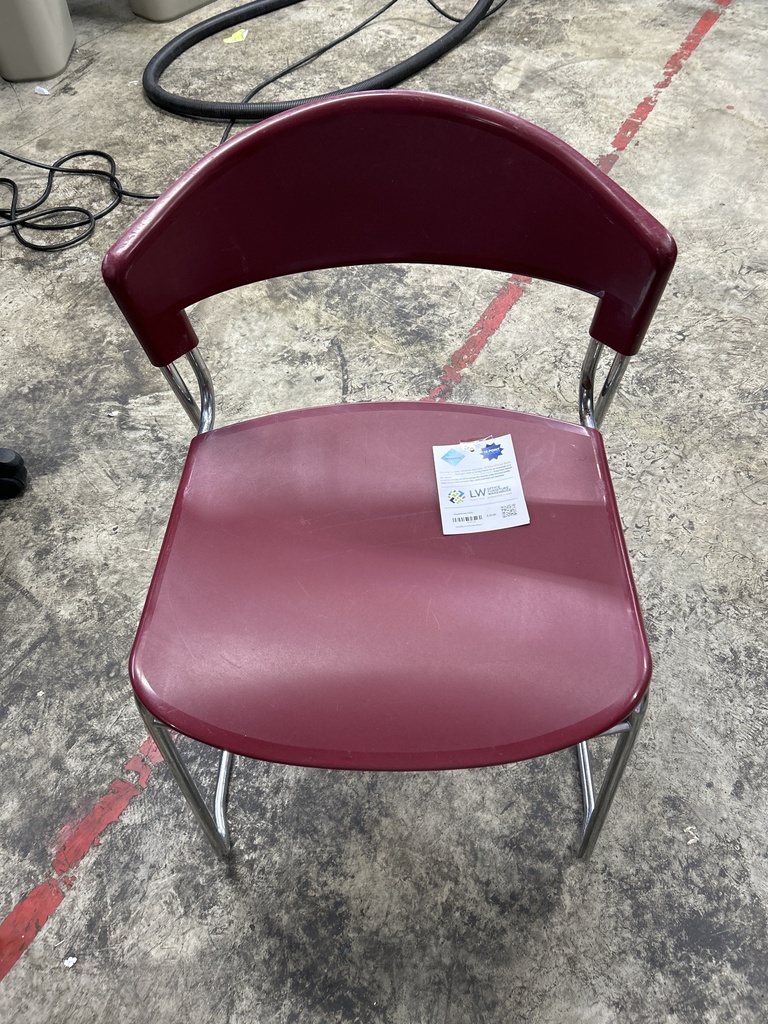 Burgundy Cafe Chairs