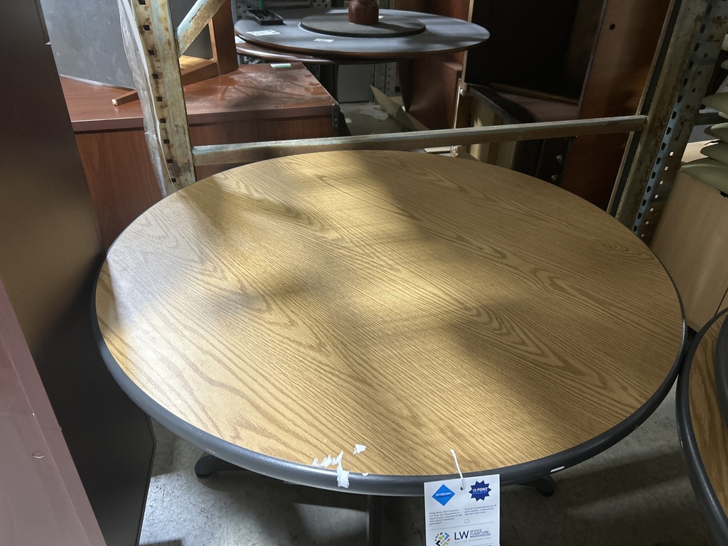 42" Oak Top Cafe Table