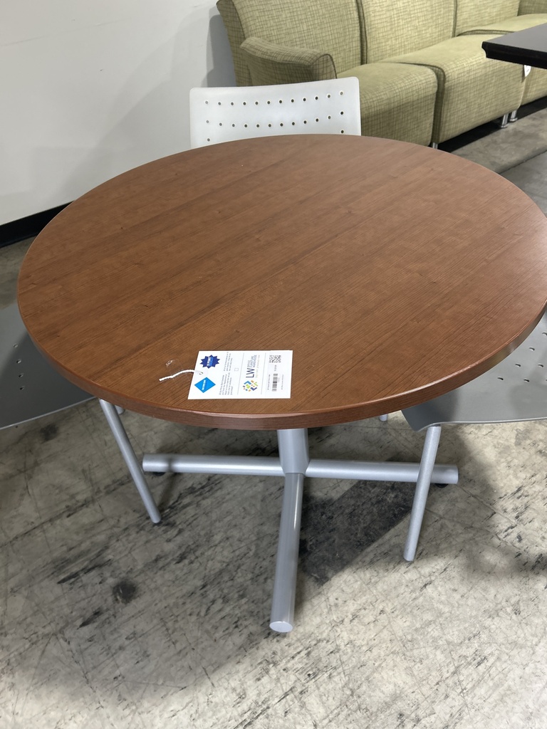 36" Round Light Cherry Table