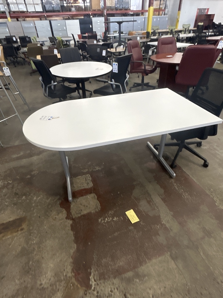 36x66 Haworth Huddle Table (White) 