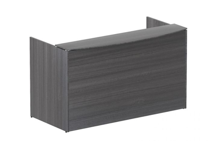 Euroline Reception 30x71 Desk Shell Grey