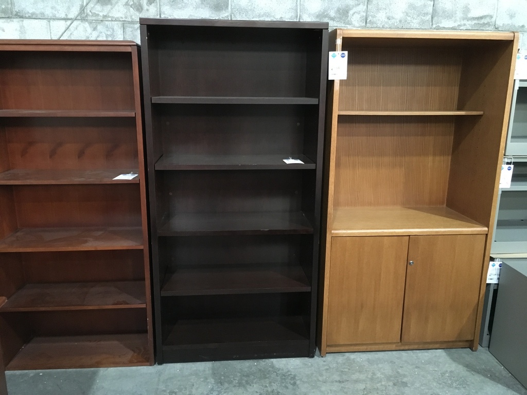 Mahogany 69" 5 shelf Bookcase