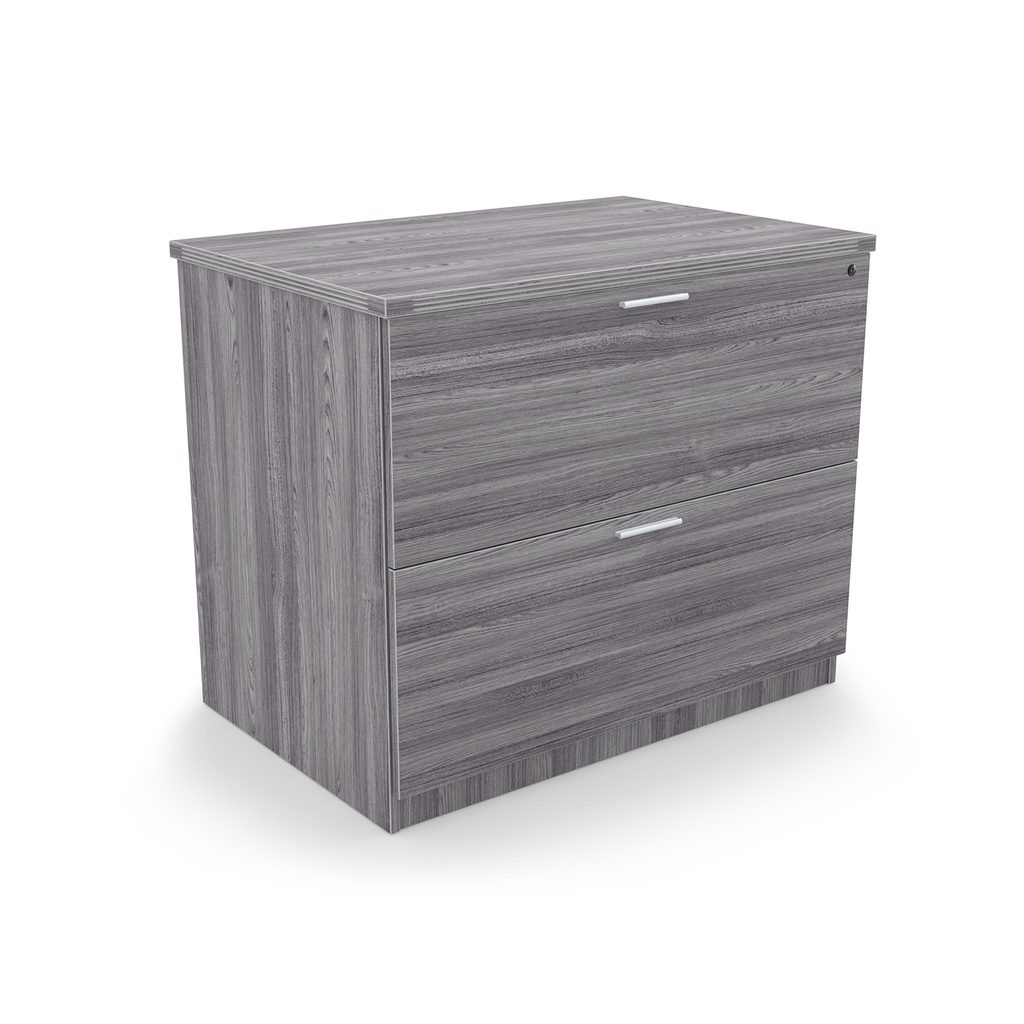 Euroline 36" 2 Dr Lateral File w/ lock Grey