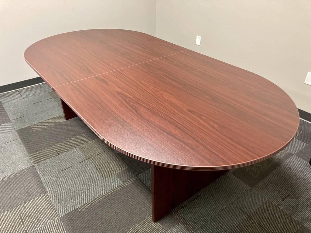 Euroline Racetrack Conference Table 8' Mahogany