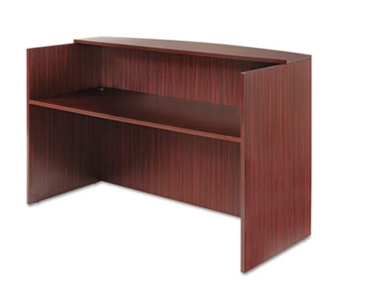 Euroline Reception 30x71 Desk Shell Mahogany