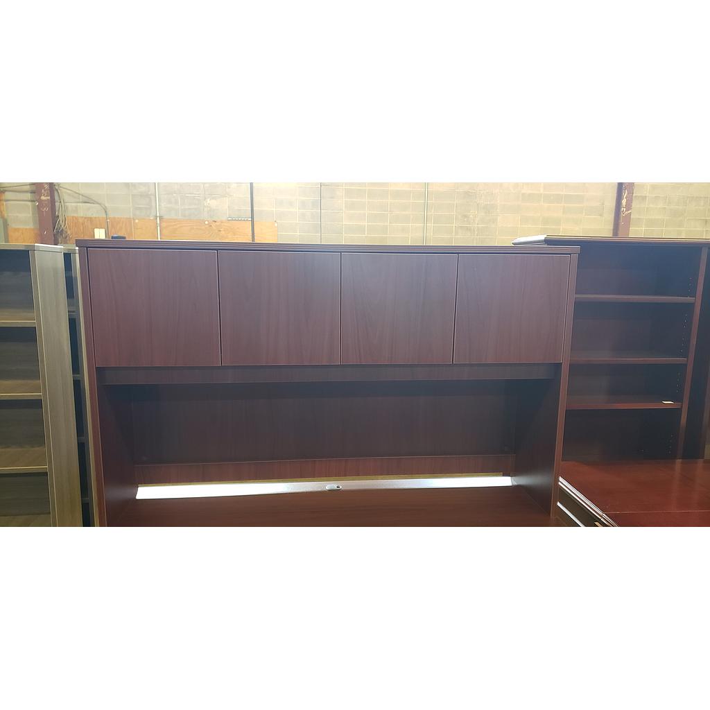 Euroline 66" hutch w/ doors Mahogany