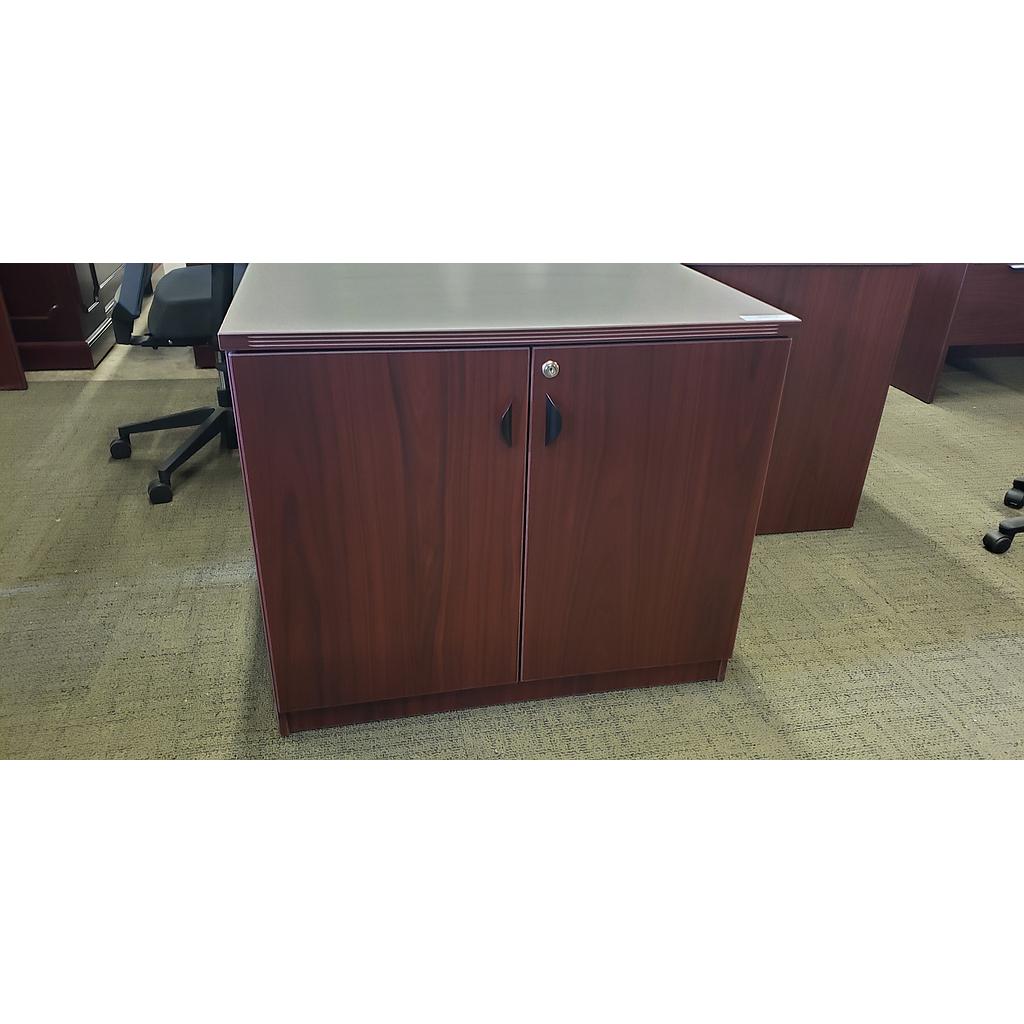 Euroline 36" storage cabinets w/ Lock Mahogany