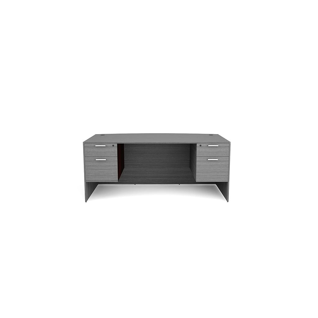 Euroline 30x66 Dbl Ped Desk Grey