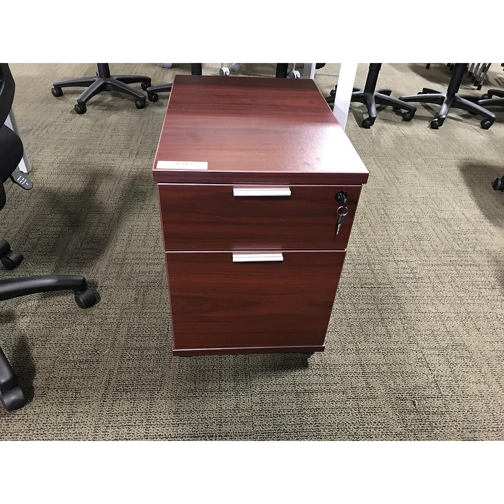 Euroline Mobile Box File Pedestal Mahogany