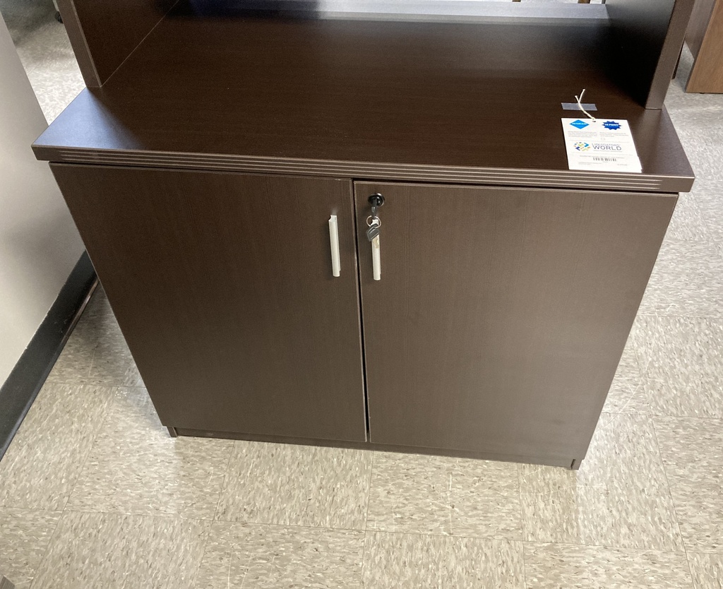 Euroline 36" storage cabinets w/ Lock Espresso