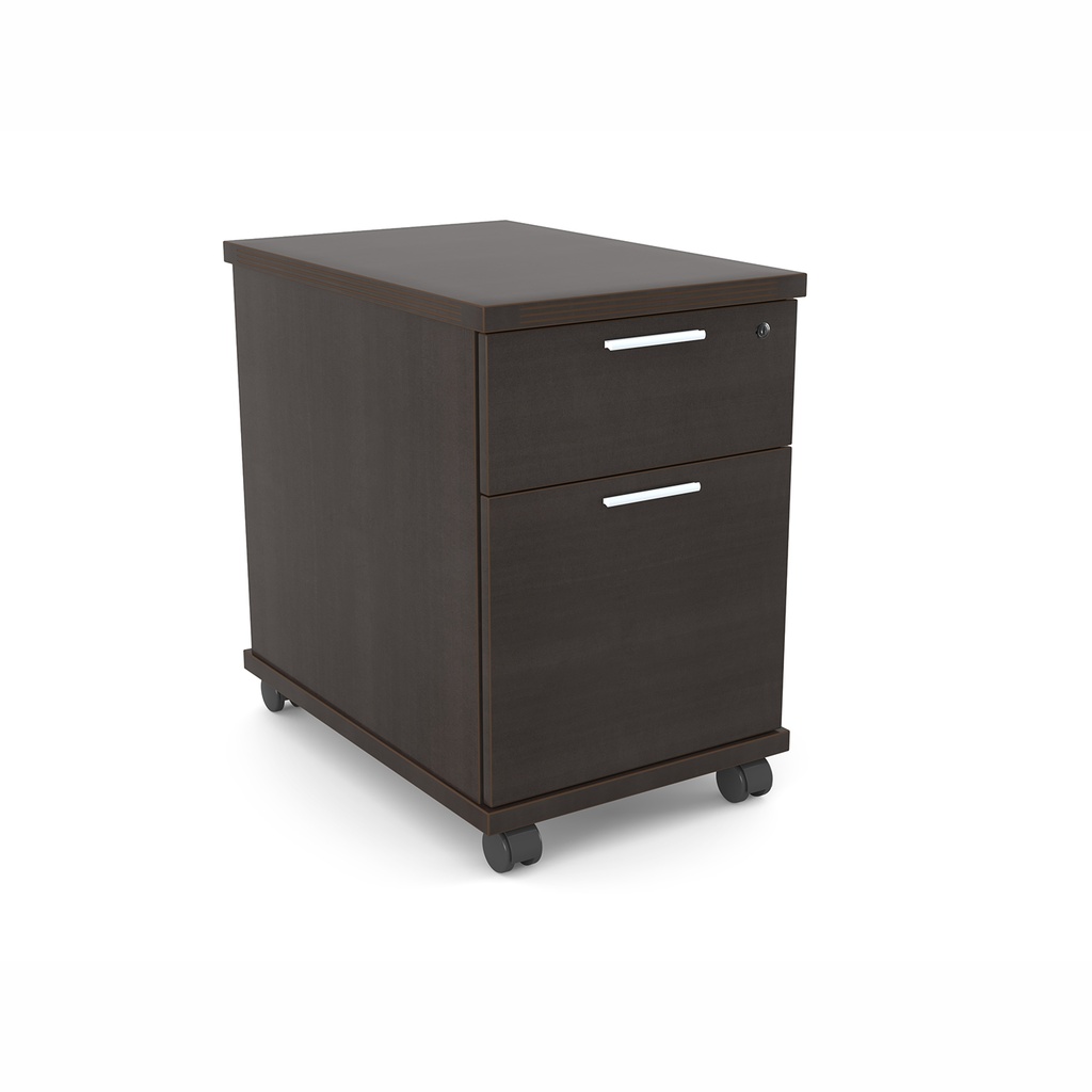 Euroline Mobile Box File Pedestal Espresso