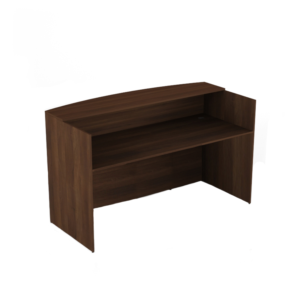 Euroline Reception 30x71 Desk Shell Walnut