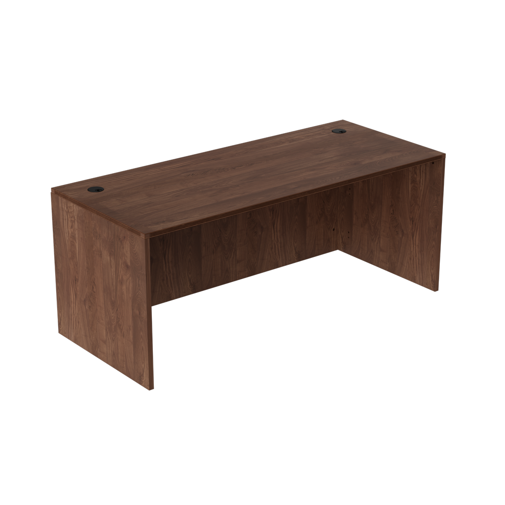 Euroline 30X71 desk shell Walnut