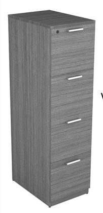 Euroline 4 Drawer Vertical Letter File Grey