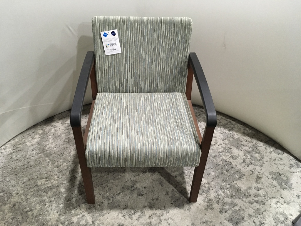 Green Patern Reception Chair