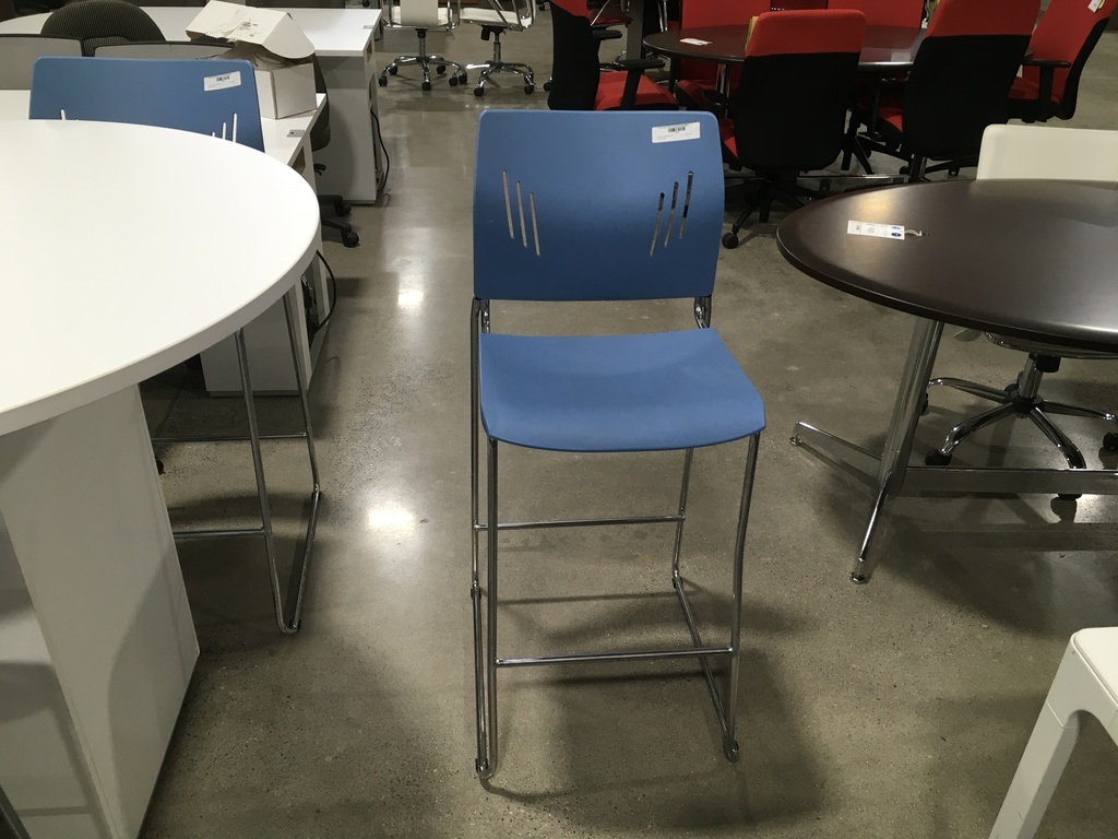 Break Room High Top Stools Powder Blue