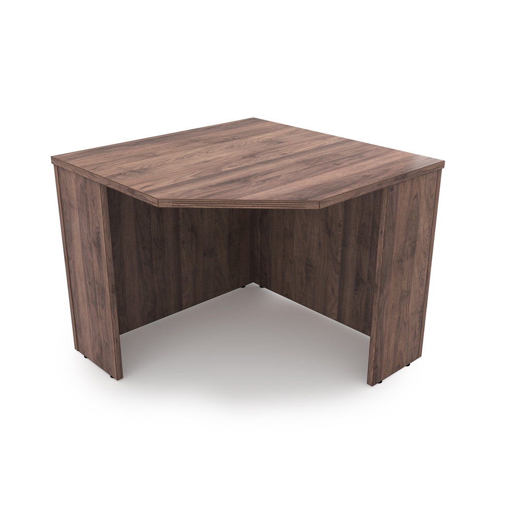 Euroline 36x36 Corner desk shell Walnut