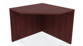 Euroline 36x36 Corner desk shell Walnut