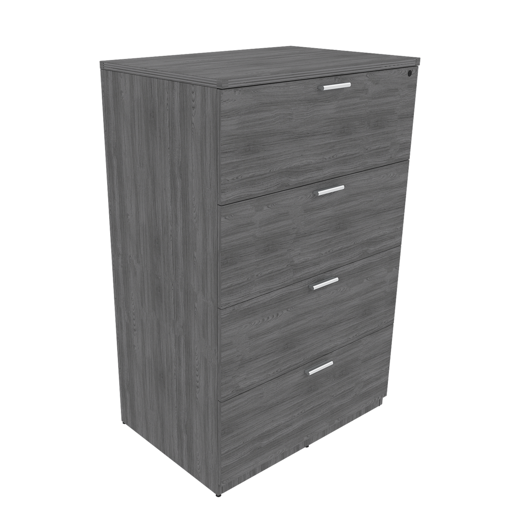 Euroline 36" 4 Dr Lateral File Grey