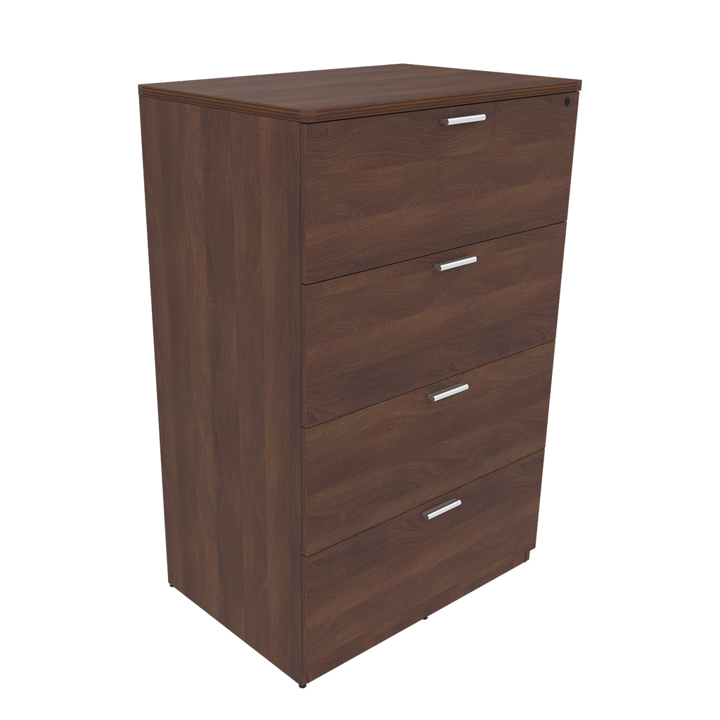 Euroline 36" 4 Dr Lateral File Walnut