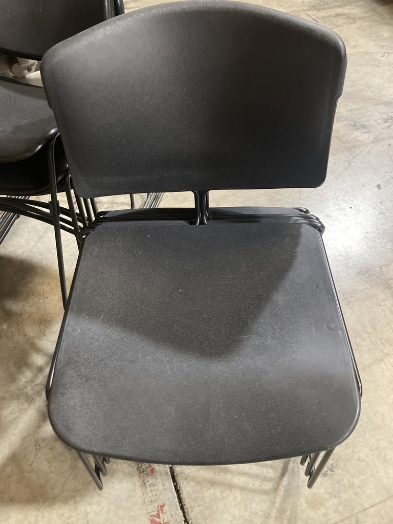 Black Cafe Chairs - Square Back